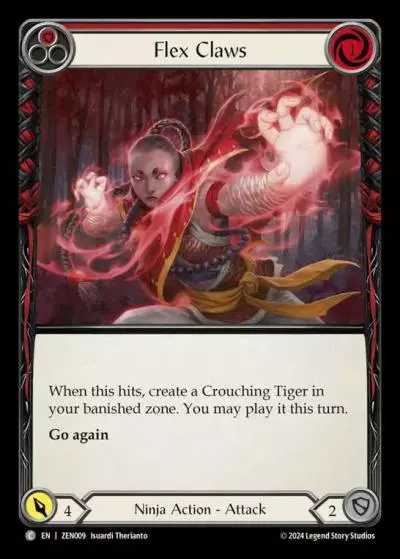 Flex Claws RED ZEN009 - Zen - Blitz Deck - Flesh and blood card