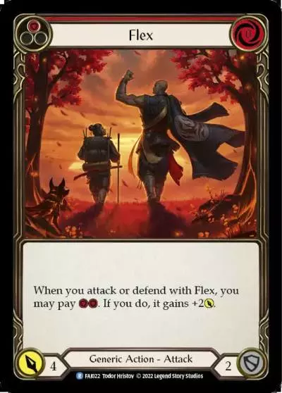 Flex RED FAI022 - Fai - Blitz Deck - Flesh and blood card