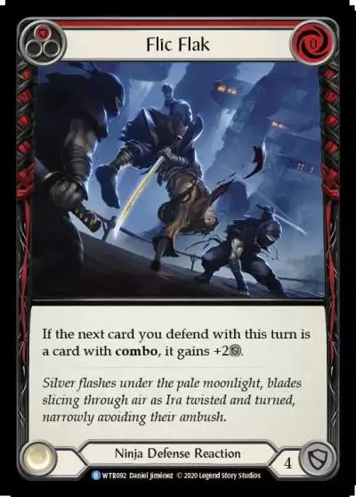 Flic Flak RED U-WTR092-RF - Welcome to Rathe - Unlimited - Flesh and blood card