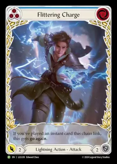 Flittering Charge BLUE LGS339-RF - Armory - Season 14 Oscilio - Flesh and blood card