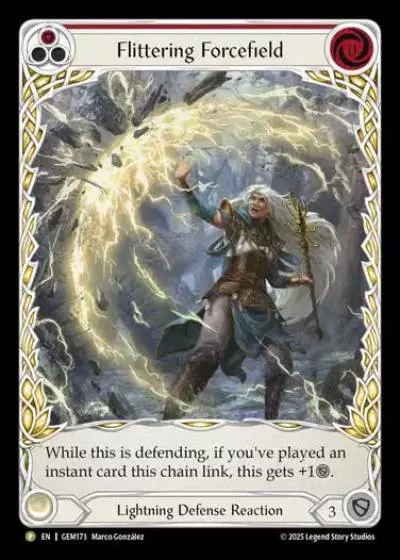 Flittering Forcefield GEM173 - GEM - Pack 5 - Flesh and blood card