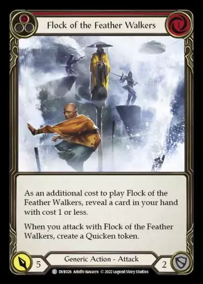 Flock of the Feather Walkers RED DVR026 - Classic Battles: Rhinar vs Dorinthea - Flesh and blood card
