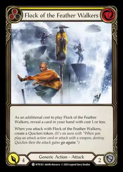Flock of the Feather Walkers YELLOW R-WTR183 - Welcome to Rathe - Unlimited Revised - Flesh and blood card