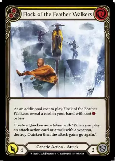 Flock of the Feather Walkers YELLOW WTR183 - Welcome to Rathe - Flesh and blood card