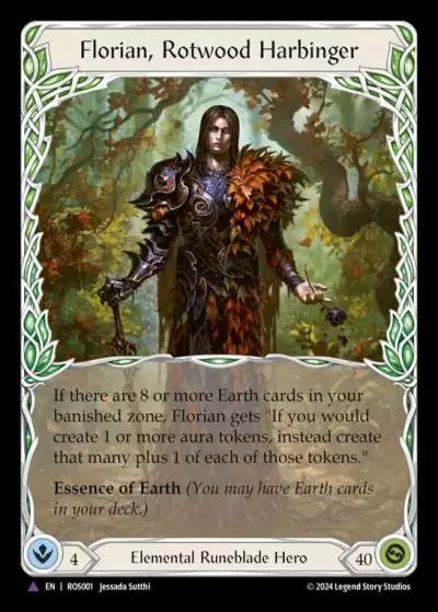 Florian, Rotwood Harbinger ROS001-MV - Rosetta - Flesh and blood card