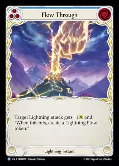 Flow Through OMN158 - Omens of the Third Age - Flesh and blood card