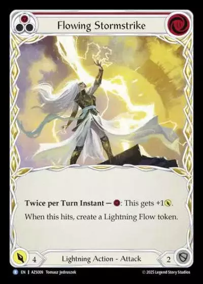 Flowing Stormstrike AZS009 - Armory Deck - Zyggy Starlight - Flesh and blood card