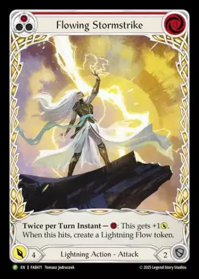 Flowing Stormstrike FAB471-RF - Calling - Omens of the Third Age - Flesh and blood card