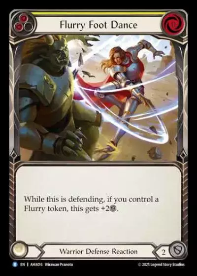 Flurry Foot Dance AHA016 - Armory Deck - Hala, Bladesaint of the Vow - Flesh and blood card
