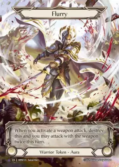 Flurry MPW135-MV - Mastery Pack Warrior - Flesh and blood card