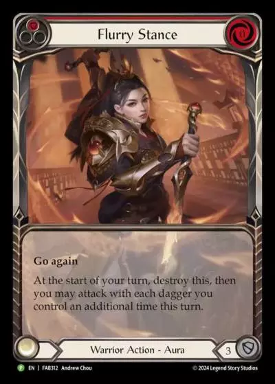 Flurry Stance RED FAB312-RF - Calling - The Hunted - Flesh and blood card