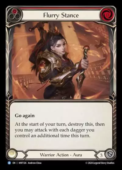 Flurry Stance RED HNT126 - The Hunted - Flesh and blood card