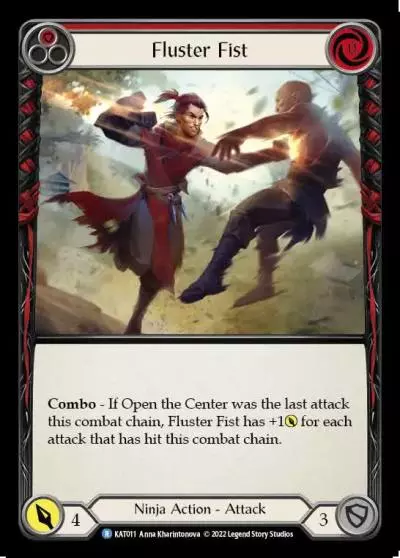 Fluster Fist RED KAT011 - Katsu - Blitz Deck - Flesh and blood card