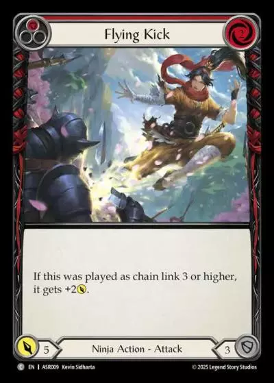 Flying Kick RED ASR009 - Armory Deck - Ira, Scarlet Revenger - Flesh and blood card