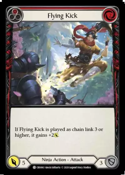 Flying Kick RED I-CRU063 - Ira Welcome Deck (2020) - Flesh and blood card