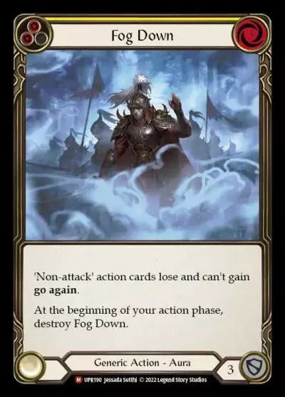 Fog Down YELLOW UPR190 - Uprising - Flesh and blood card