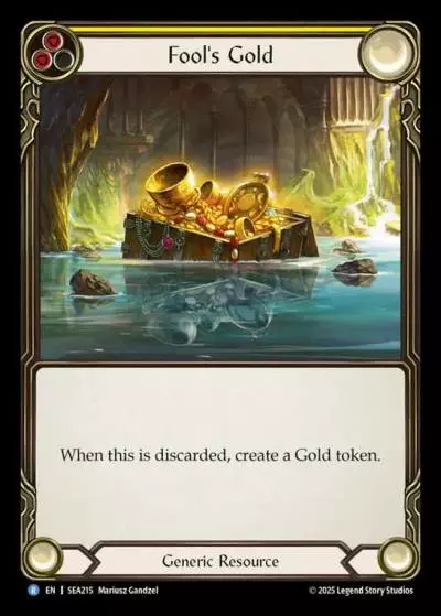 Fool's Gold YELLOW SEA215 - High Seas - Flesh and blood card