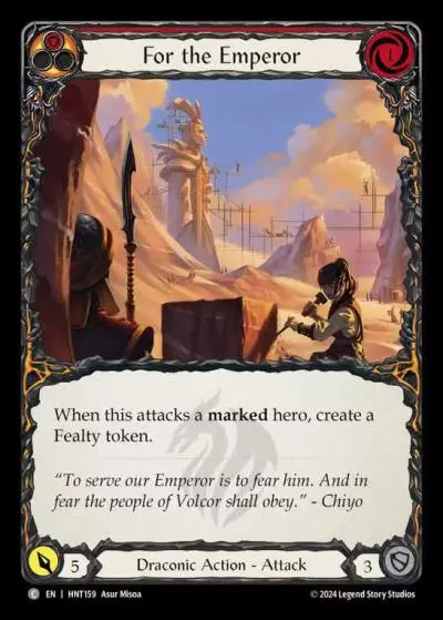 For the Emperor RED HNT159 - The Hunted - Flesh and blood card