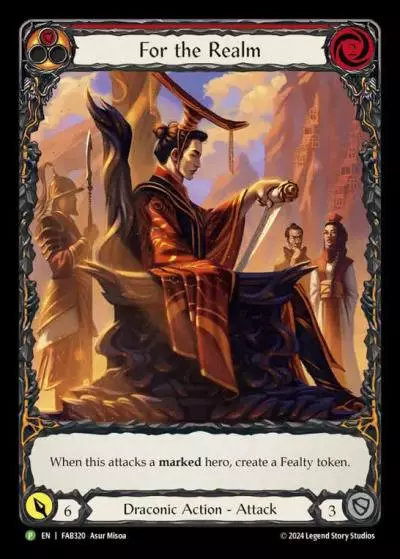 For the Realm RED FAB320-RF - Battle Hardened - The Hunted - Flesh and blood card