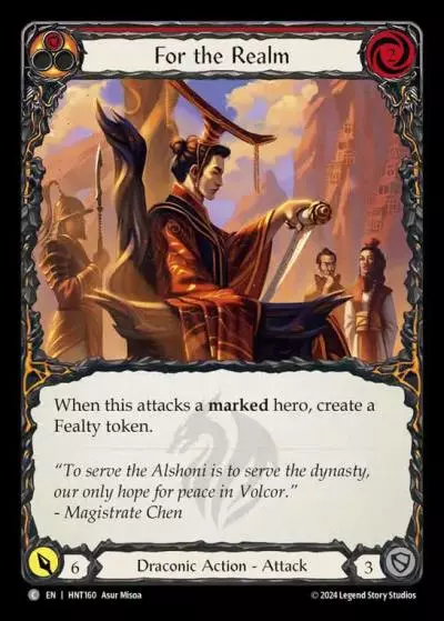 For the Realm RED HNT160 - The Hunted - Flesh and blood card