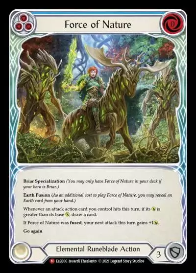 Force of Nature BLUE ELE066 - Tales of Aria - Flesh and blood card