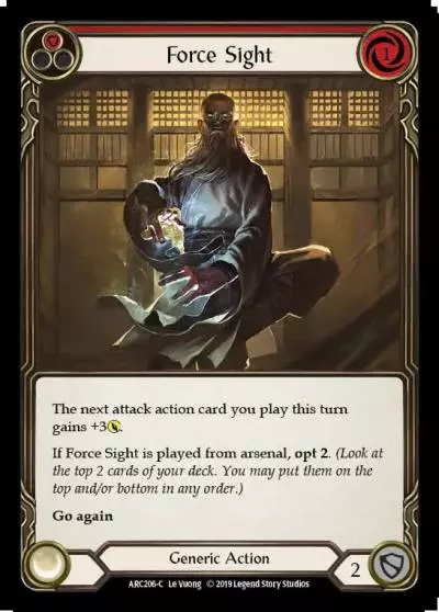 Force Sight RED ARC206 - Arcane Rising - Flesh and blood card