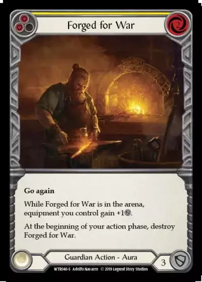 Forged for War YELLOW WTR046 - Welcome to Rathe - Flesh and blood card