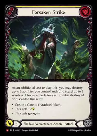 Forsaken Strike IAR057 - Usurp the Shadow Throne - Flesh and blood card