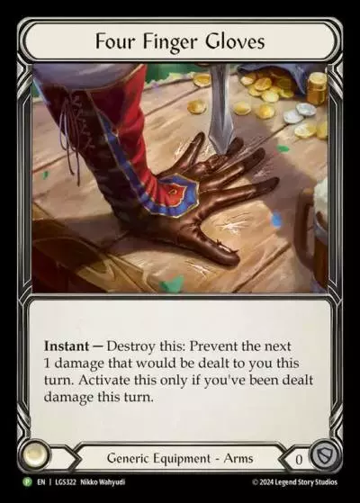 Four Finger Gloves LGS322-RF - Pre-release - Rosetta - Flesh and blood card