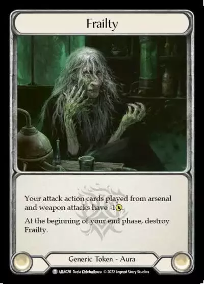 Frailty ARA028 - Arakni - Blitz Deck - Flesh and blood card