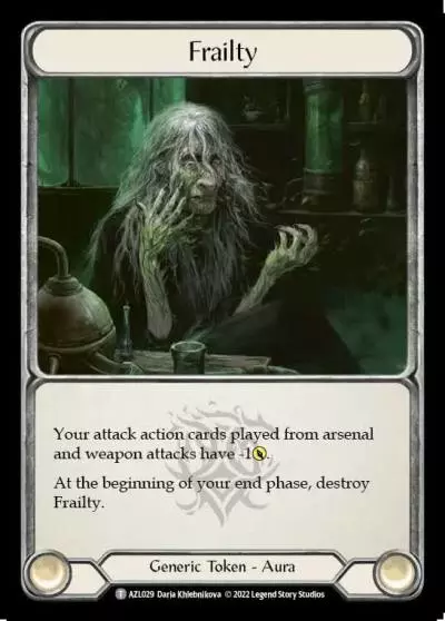 Frailty AZL029 - Azalea - Blitz Deck - Flesh and blood card