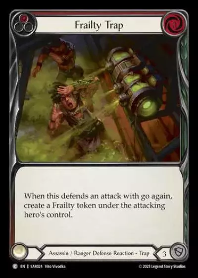 Frailty Trap SAR024 - Silver Age Chapter 2 - Arakni, Web of Deceit - Flesh and blood card