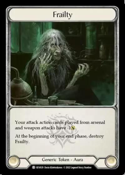 Frailty UZU029 - Uzuri - Blitz Deck - Flesh and blood card