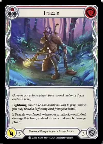 Frazzle RED LXI009 - Lexi - Blitz Deck - Flesh and blood card