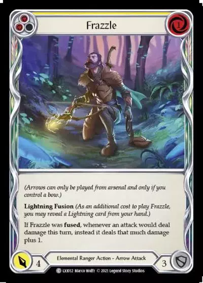 Frazzle YELLOW LXI012 - Lexi - Blitz Deck - Flesh and blood card