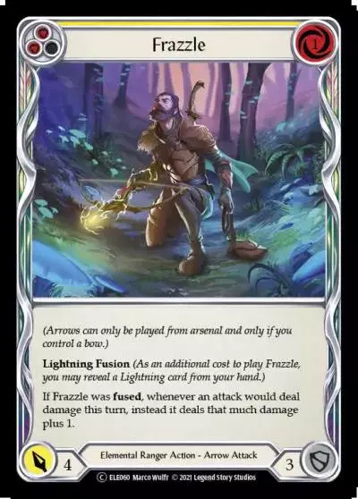 Frazzle YELLOW U-ELE060-RF - Tales of Aria - Unlimited - Flesh and blood card