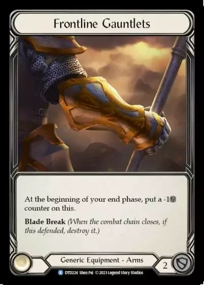 Frontline Gauntlets DTD224 - Dusk till Dawn - Flesh and blood card
