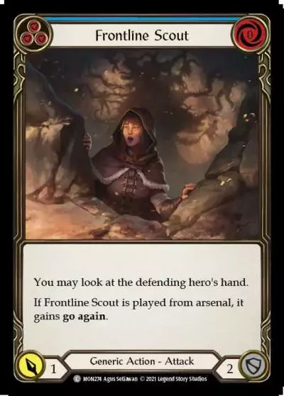 Frontline Scout BLUE MON274 - Monarch - Flesh and blood card