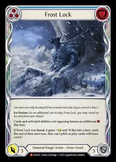 Frost Lock BLUE ELE035 - Tales of Aria - Flesh and blood card
