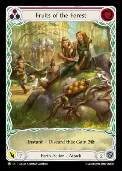 Fruits of the Forest RED LGS342-RF - Armory - Season 14 Verdance - Flesh and blood card