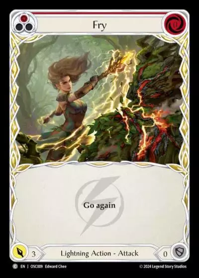 Fry RED OSC009 - Rosetta Blitz Deck - Oscilio - Flesh and blood card
