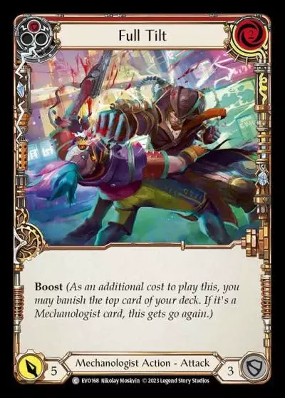 Full Tilt RED EVO168 - Bright Lights - Flesh and blood card