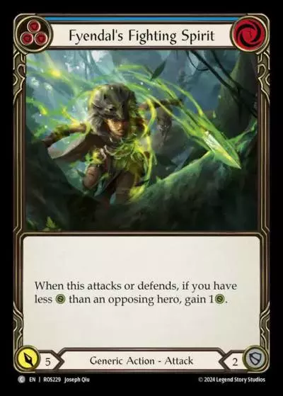 Fyendal's Fighting Spirit BLUE ROS229 - Rosetta - Flesh and blood card