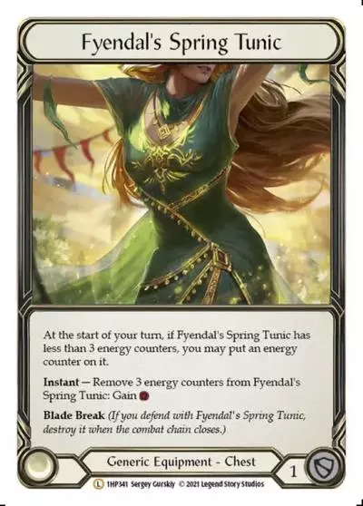 Fyendal's Spring Tunic 1HP341 - History Pack 1 - Flesh and blood card