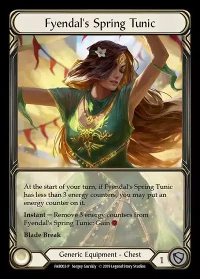 Fyendal's Spring Tunic FAB002-RF - Premier Organized Play - Welcome to Rathe - Flesh and blood card