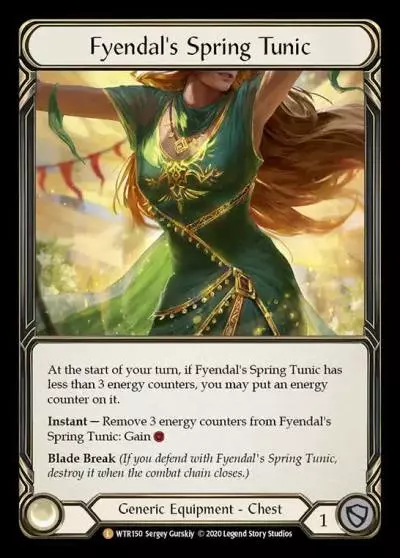 Fyendal's Spring Tunic R-WTR150-RF - Welcome to Rathe - Unlimited Revised - Flesh and blood card
