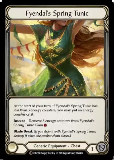 Fyendal's Spring Tunic U-CRU178 - Crucible of War - Unlimited - Flesh and blood card
