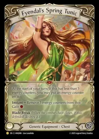 Fyendal's Spring Tunic ANQ006-RF - Compendium of Rathe - Antiquity Pack - Flesh and blood card