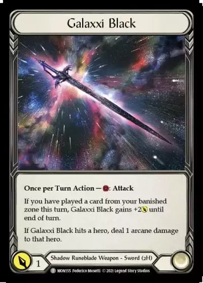 Galaxxi Black MON155 - Monarch - Flesh and blood card