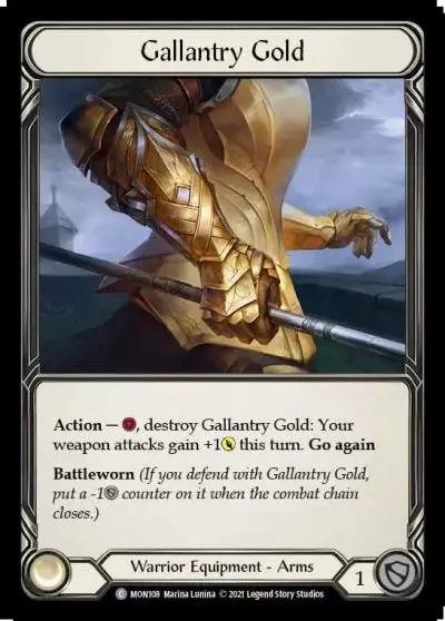 Gallantry Gold MON108 - Monarch - Flesh and blood card